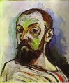 SelfPortrait in einem gestreiften TShirt 1906 abstrakter Fauvismus Henri Matisse